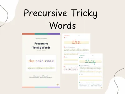 Precursive Tricky Words — preview 1