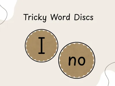 Tricky Word Discs — preview 1