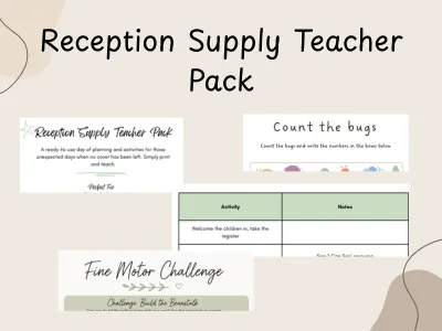 Reception Supply Teacher Pack — preview 1