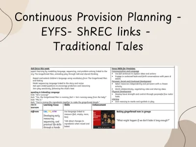 Continuous Provision Enhancement Planning - Reception-ShREC links - Traditional Tales — preview 1
