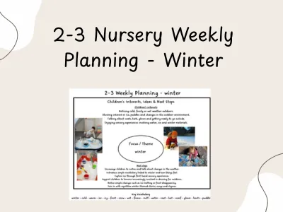 2-3 Nursery Weekly Planning - Winter — preview 1