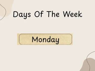 Days Of The Week Labels — preview 1