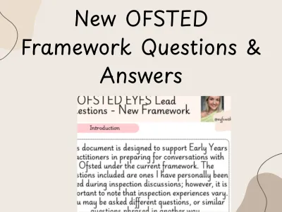 Ofsted EYFS Questions and Answers — preview 1