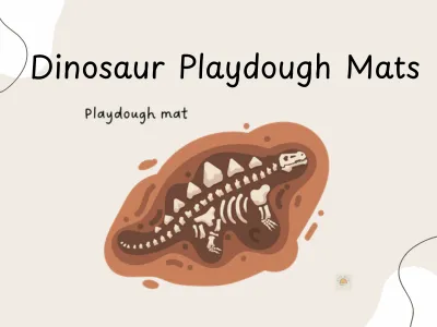 Dinosaur Fossil Playdough Mats — preview 1