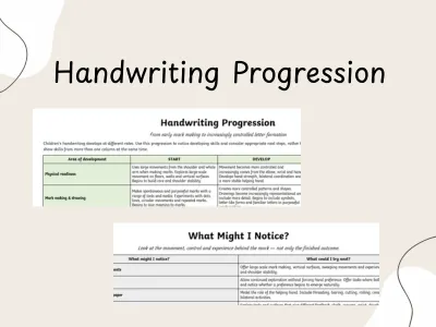 Handwriting Progression — preview 1