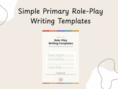 Simple Primary Role-Play Writing Templates — preview 1