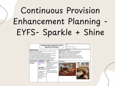 Continuous Provision Enhancement Planning - Reception- Sparkle and Shine — preview 1