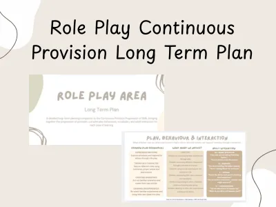 Role Play Continuous Provision Long Term Plan — preview 1