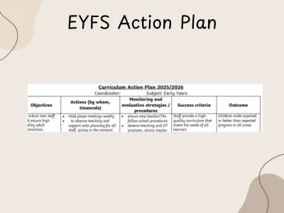 EYFS Action Plan — preview 1