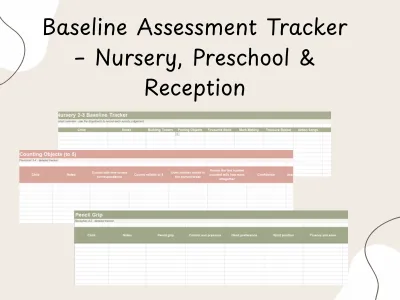 Baseline Assessment Tracker - Nursery, Preschool & Reception — preview 1