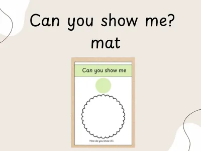Editable Number Mat: Can You Show Me? — preview 1