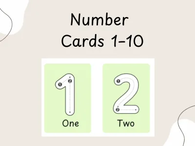 Number Cards 1–10 — preview 1