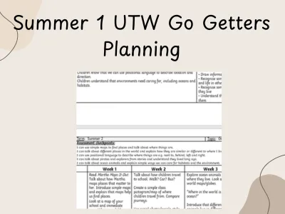 Summer 2 Term UTW Go Getters Planning — preview 1