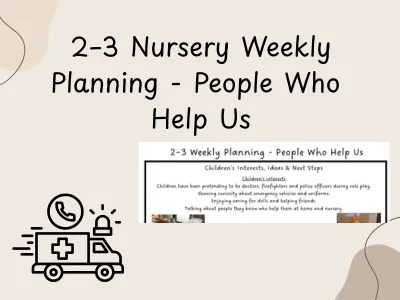 2–3 Nursery Weekly Planning - People Who Help Us — preview 1