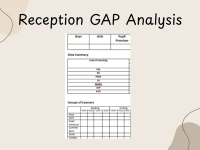 Reception Class GAP Analysis — preview 1