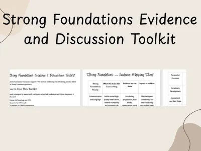 Strong Foundations Evidence & Discussion Toolkit — preview 1