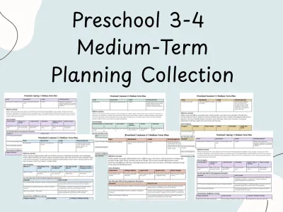 Preschool Medium-Term Planning Collection — preview 1