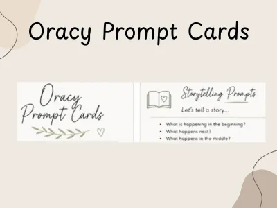 Oracy Prompt Cards — preview 1