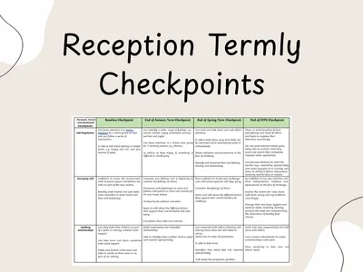 Reception Termly Checkpoints — preview 1