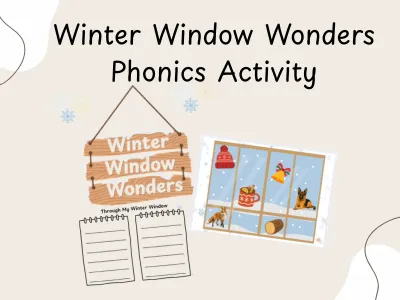 Winter Window Wonders Phonics Activity — preview 1
