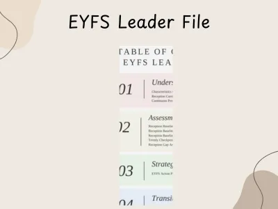 EYFS Leader File - Contents and Documents — preview 1