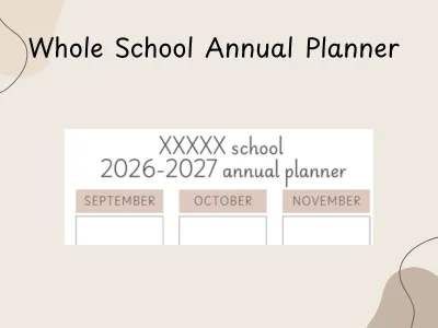 2026–2027 Annual School Planner — preview 1