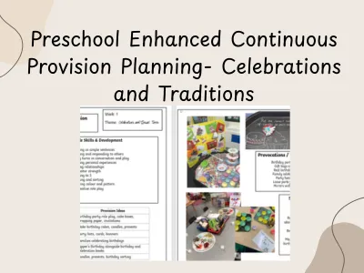 Preschool Enhanced Continuous Provision Planning-  Celebrations & Traditions — preview 1