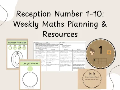 Reception Weekly Maths Planning & Resources: Counting & Cardinality — preview 1