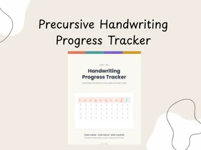 Precursive Handwriting Progress Tracker — preview 1