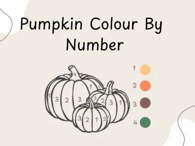 Pumpkin Colour By Number — preview 1