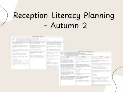 Reception Sparkle and Shine Literacy Planning – Autumn 2 — preview 1