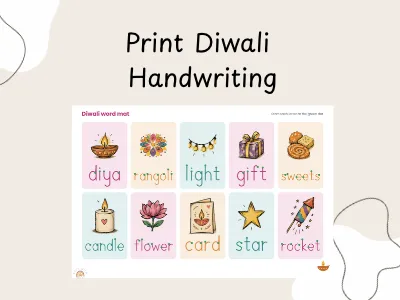 Print Diwali Handwriting — preview 1