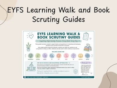 EYFS Learning Walk and Book Scrutiny Guides — preview 1