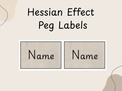 Hessian Peg Labels — preview 1