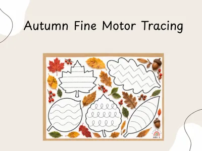 Autumn Fine Motor Tracing — preview 1