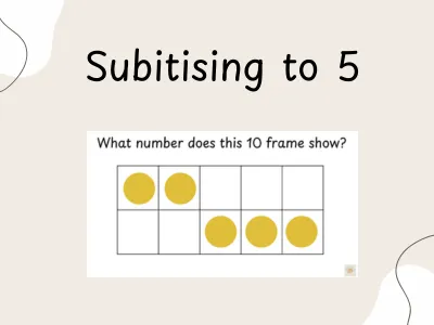 Subitising to 5 — preview 1