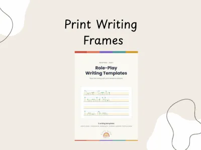 Print Writing Frames — preview 1
