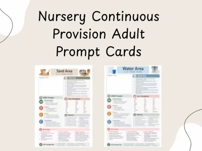 Nursery Continuous Provision Adult Prompt Cards — preview 1