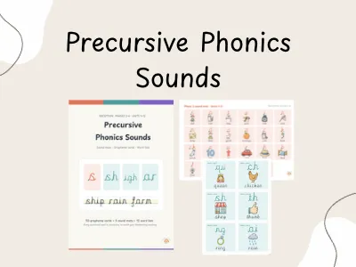 Precursive Phonics Sounds - Phases 2-4 — preview 1