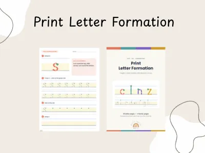 Print Letter Formation — preview 1