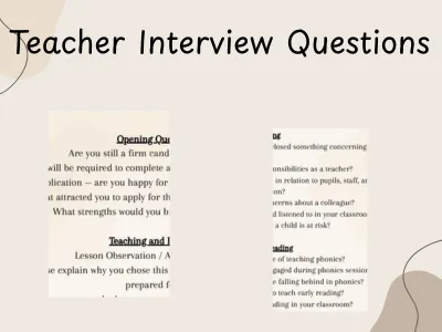 Teacher Interview Questions — preview 1