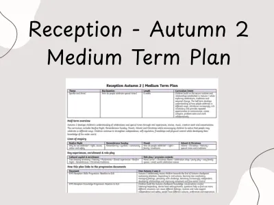 Reception Autumn 2 Medium Term Plan — preview 1