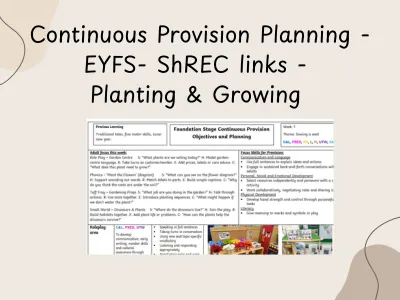 Continuous Provision Enhancement Planning:- Reception-  Planting, Growing, Minibeasts & Chicks — preview 1