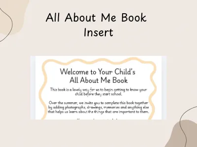 All About Me Insert — preview 1