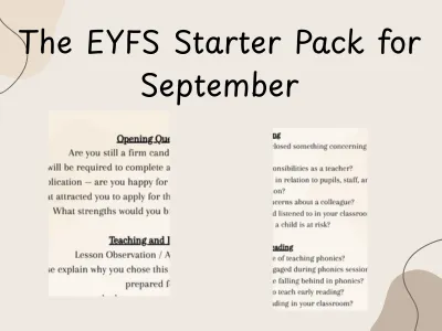 The Ultimate EYFS Starter Pack — preview 1