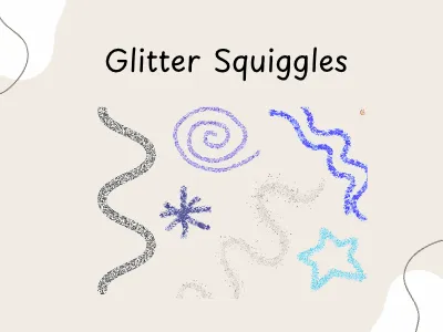 Glitter Squiggles — preview 1