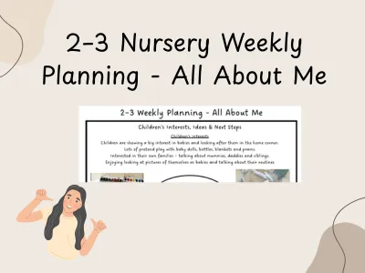 2–3 Nursery Weekly Planning - All About Me — preview 1