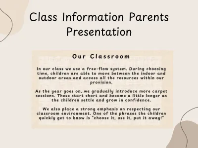 Class Information Parents Presentation — preview 1