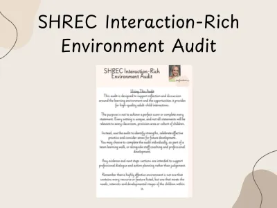 SHREC Interaction-Rich Environment Audit — preview 1
