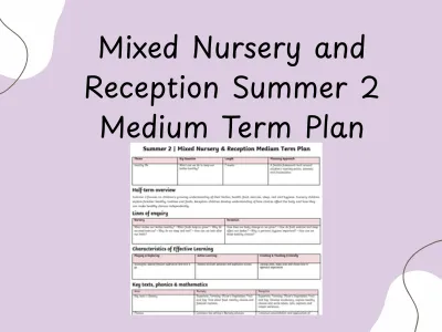 Mixed Nursery and Reception Summer 2 Medium Term Plan — preview 1